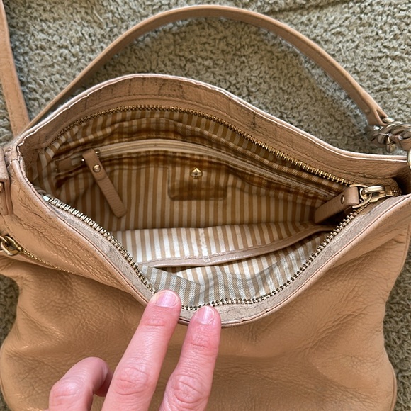 Classic Kate Spade New York Crossbody Bag, Leather, Nude, Used Condition - Picture 5 of 9